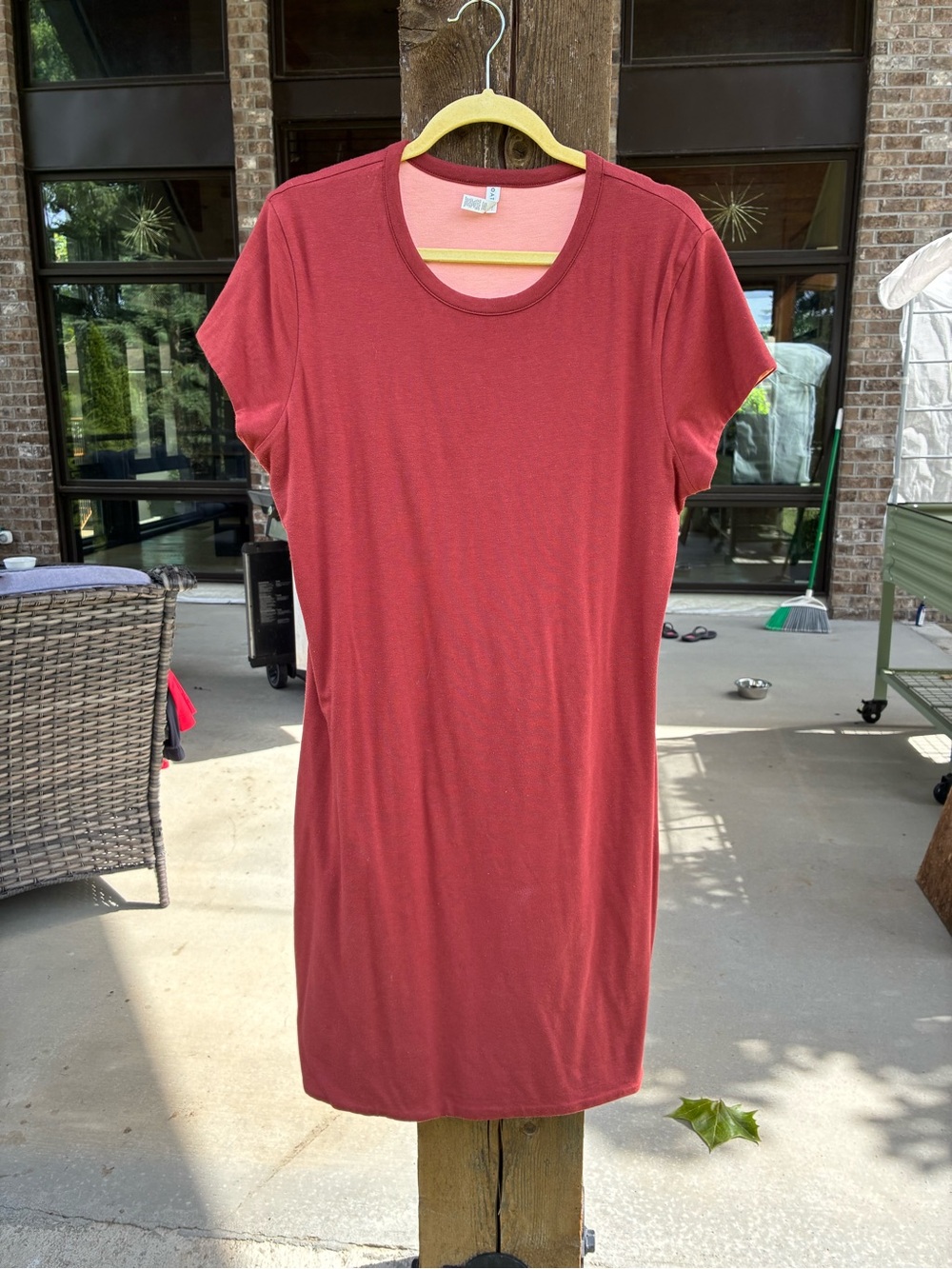 Athleta Reversible peach/rust T-shirt dress. XLT